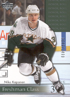 2001-02 Upper Deck Honor Roll #70 Niko Kapanen RC