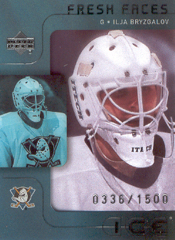 2001-02 Upper Deck Ice #43 Ilja Bryzgalov RC