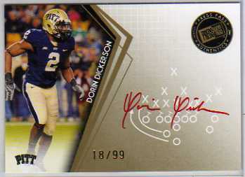 2010 Press Pass Autographs Gold Red Ink #PPSDD Dorin Dickerson/62*