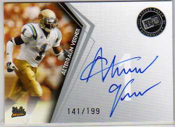 2010 Press Pass Autographs Silver #PPSAV Alterraun Verner/199