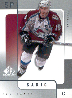 2000-01 SP Game Used #14 Joe Sakic