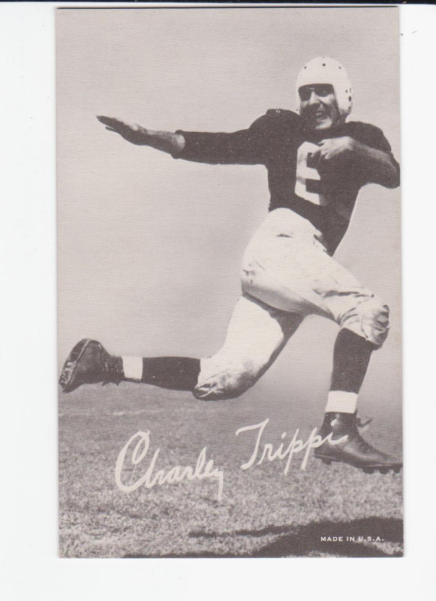 1948-52 Exhibit W468 Black and White #50 Charley Trippi DP