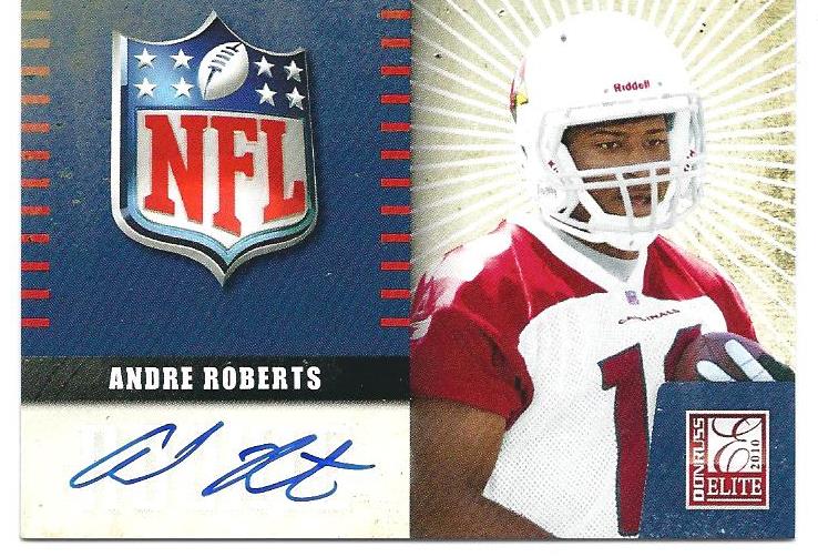 2010 Donruss Elite Rookie NFL Shield Autographs #1 Andre Roberts