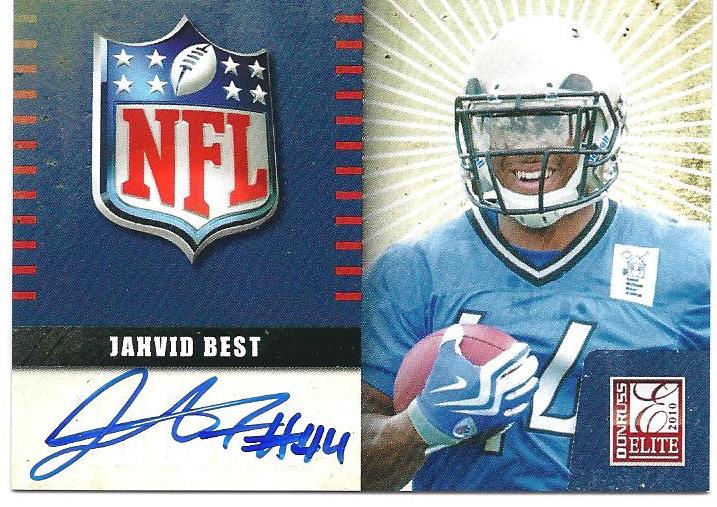 2010 Donruss Elite Rookie NFL Shield Autographs #17 Jahvid Best