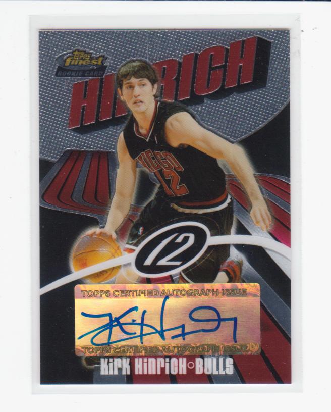 2003-04 Finest #138 Kirk Hinrich AU RC