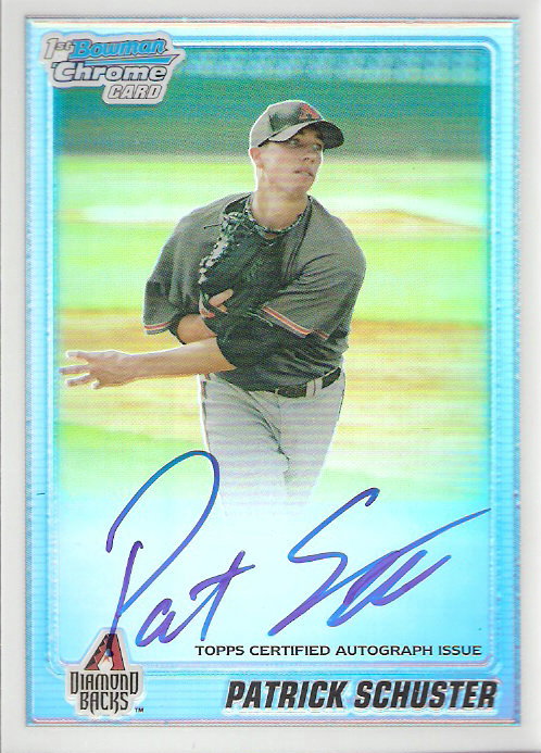 2010 Bowman Chrome Prospects Refractors #BCP97B Patrick Schuster AU