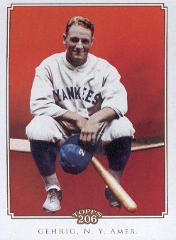 2010 Topps 206 #182 Lou Gehrig