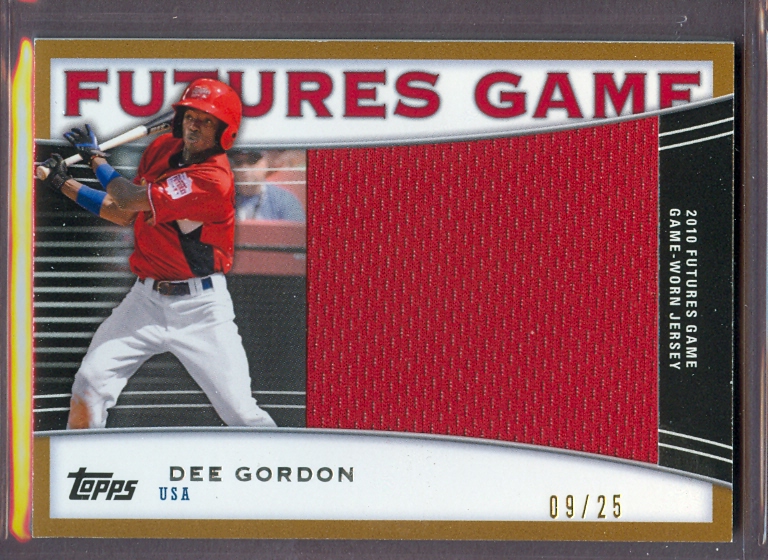 2010 Topps Pro Debut Futures Game Jersey Gold #DG Dee Gordon S2 #09/25