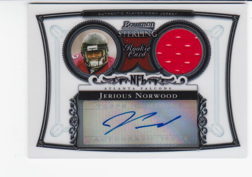 2006 Bowman Sterling #JN3 Jerious Norwood JSY AU