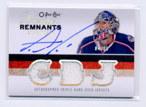 2009-10 OPC Premier Remnants Triple Autographs #AR3SM Steve Mason