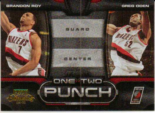 2009-10 Playoff Contenders One-Two Punch Gold #1 Brandon Roy/Greg Oden