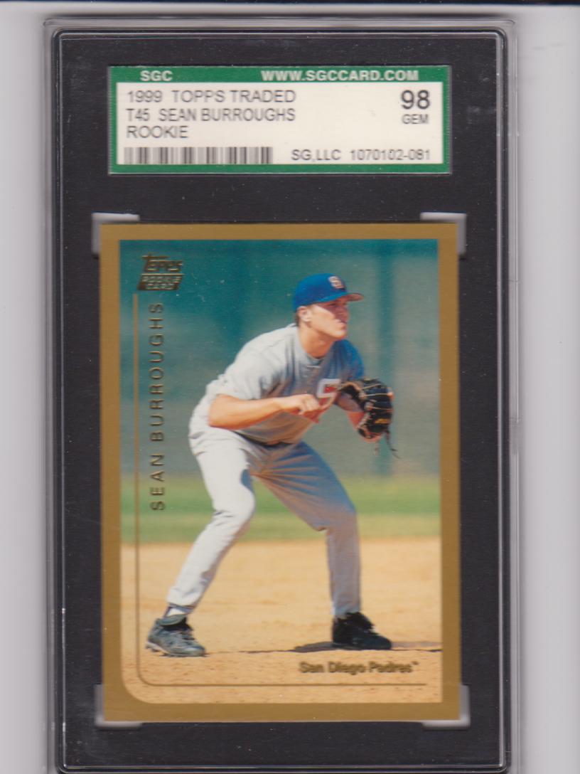 1999 Topps Traded #T40 Sean Burroughs RC