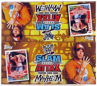 2010 Topps WWE Slam Attax Mayhem Wrestling Factory Sealed Booster Box