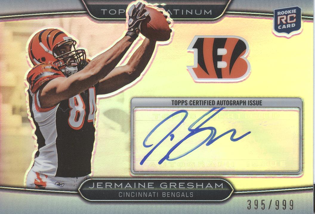 2010 Topps Platinum Rookie Autographs #73 Jermaine Gresham/999