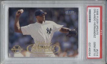 1998 Fleer Tradition Update #U14 Orlando Hernandez RC