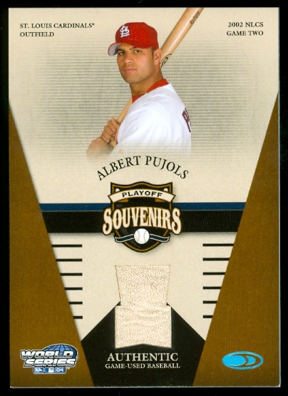 2004 Donruss World Series Souvenirs Playoff #3 Albert Pujols Ball