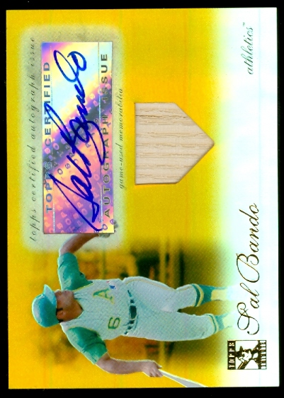 2009 Topps Tribute Autograph Relics Gold #SB4 Sal Bando