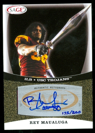 2009 SAGE Autographs Silver #32 Rey Maualuga
