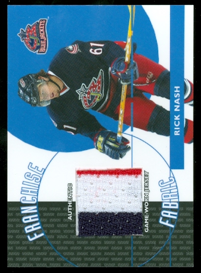 2003-04 Topps Traded Franchise Fabrics #FFRN Rick Nash