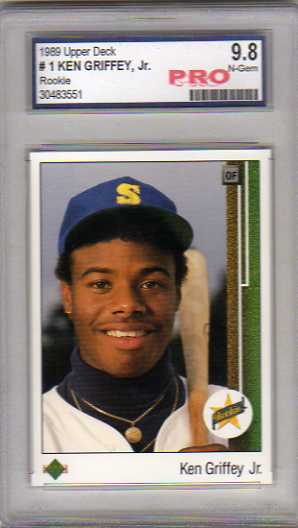 1989 Upper Deck #1 Ken Griffey Jr. RC Graded Pro N-Gem 9.8