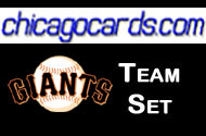 2010 Topps Chrome San Francisco Giants 4-Card Team Set Sanchez