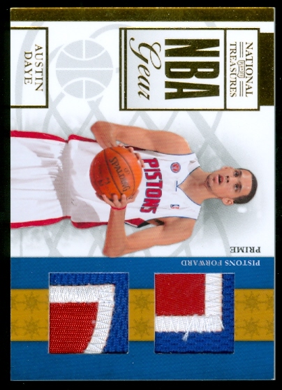 2009-10 Playoff National Treasures NBA Gear Dual Prime #22 Austin Daye/49