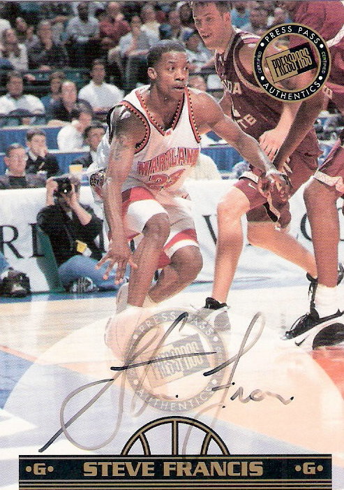 1999 Press Pass Authentics Autographs Gold #2 Steve Francis