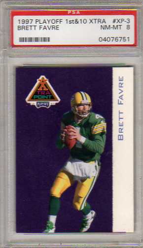 1997 Playoff First and Ten Xtra Point #XP3 Brett Favre