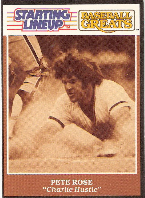 1989 Kenner Starting Lineup Greats Cards #15 Pete Rose