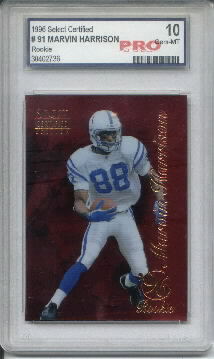 1996 Select Certified Red #91 Marvin Harrison