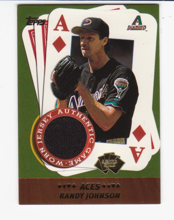 2002 Topps 5-Card Stud Aces Relics #5ARJ Randy Johnson Jsy
