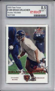2000 Fleer Focus #209 Brian Urlacher RC