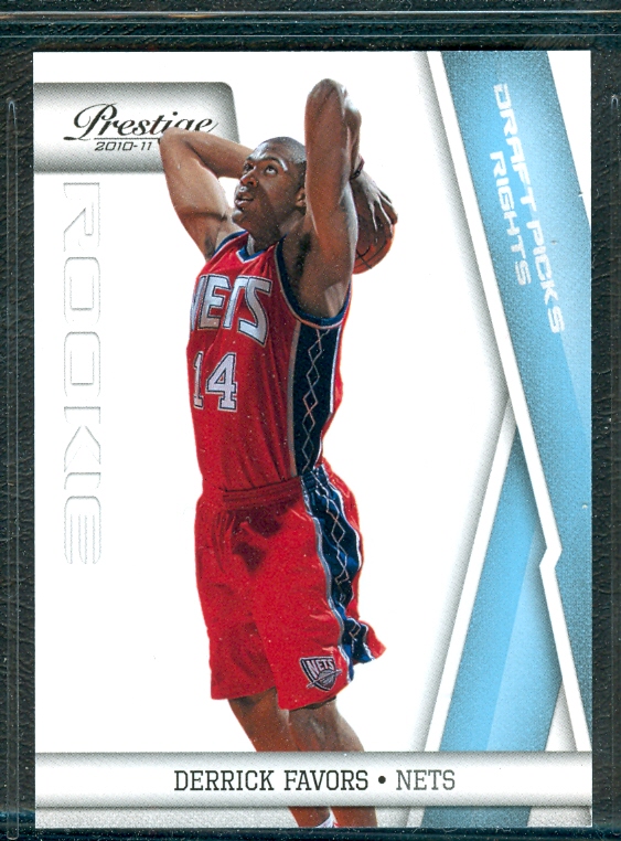 2010-11 Prestige Draft Picks Light Blue #153 Derrick Favors