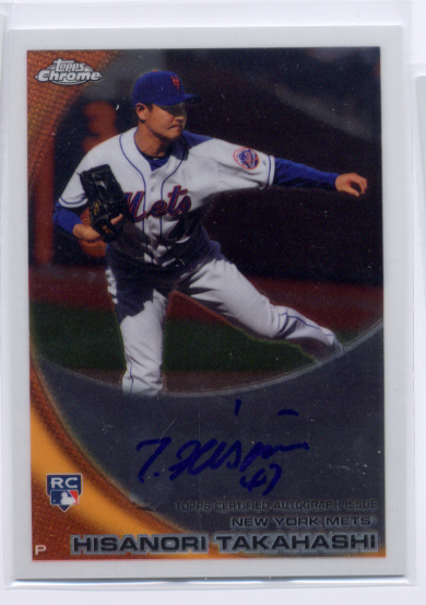 2010 Topps Chrome Rookie Autographs #217 Hisanori Takahashi