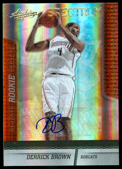 2009-10 Absolute Memorabilia Spectrum Signatures Gold #133 Derrick Brown/99