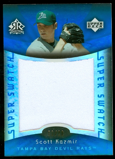 2005 Reflections Super Swatch Blue #SK Scott Kazmir