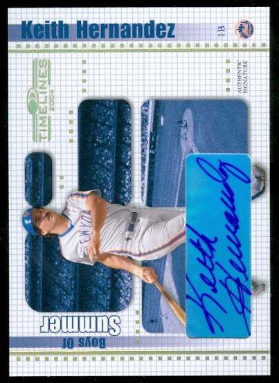 2004 Donruss Timelines Boys of Summer Autograph Gold #20 Keith Hernandez