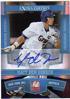 2010 Donruss Elite Extra Edition Franchise Futures Signatures #20 Matt den Dekker/694