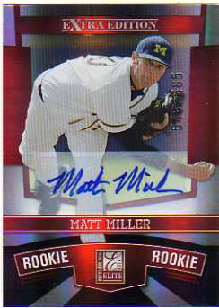 2010 Donruss Elite Extra Edition #174 Matt Miller AU/585