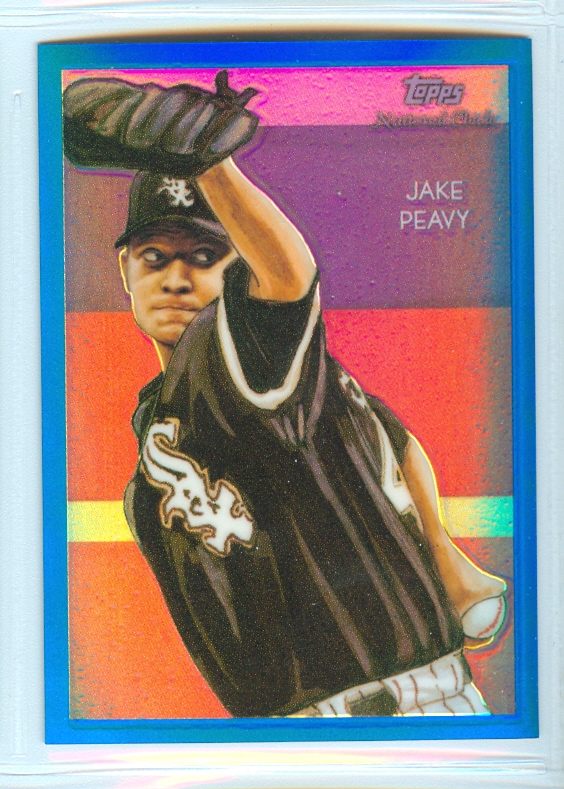 2010 Topps Chrome National Chicle Blue Refractors #CC41 Jake Peavy