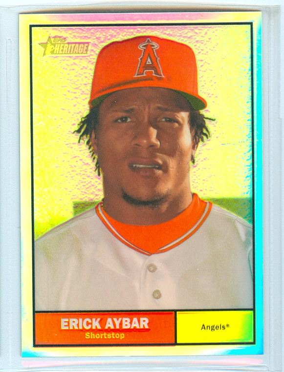 2010 Topps Heritage Chrome Refractors #C131 Erick Aybar
