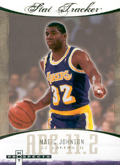2007-08 Fleer Hot Prospects Stat Tracker #24 Magic Johnson
