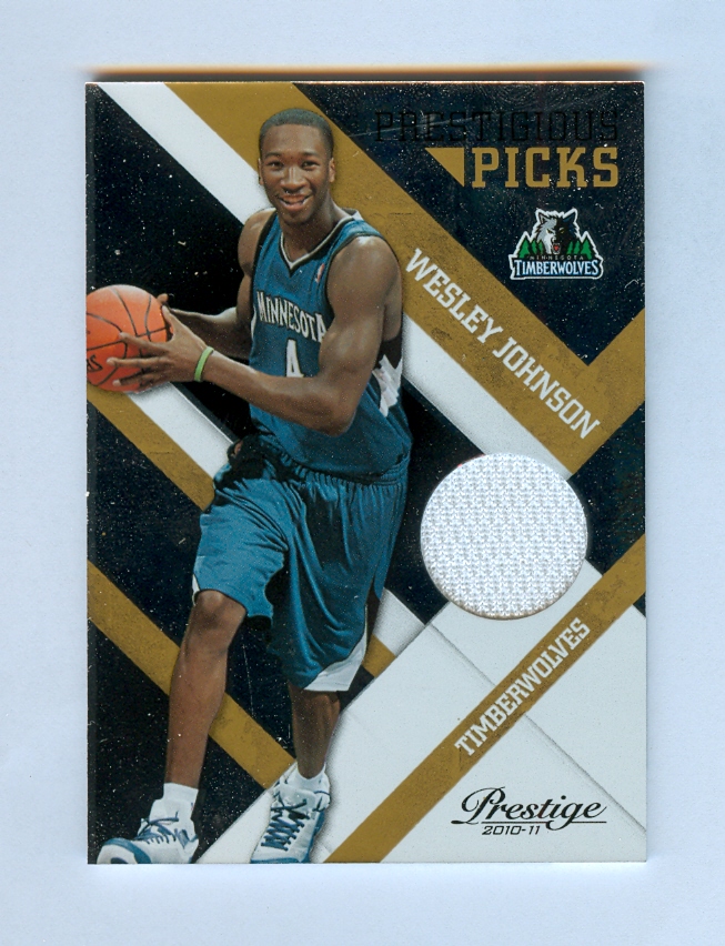 2010-11 Prestige Prestigious Picks Materials Gold #4 Wesley Johnson