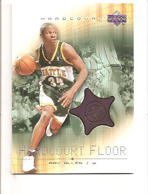 2003-04 Upper Deck Hardcourt Floor #RAF Ray Allen