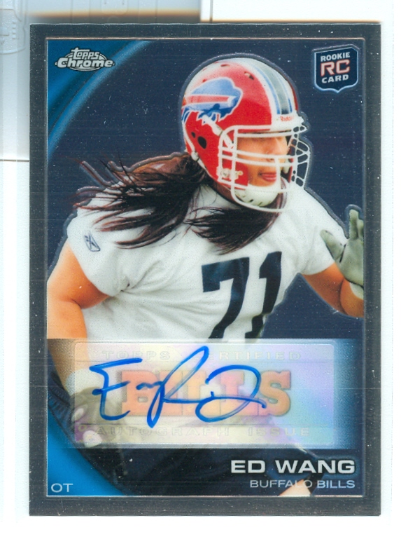 2010 Topps Chrome Rookie Autographs #C23 Ed Wang B