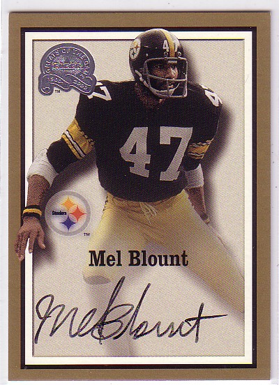 2000 Greats of the Game Gold Border Autographs #7 Mel Blount