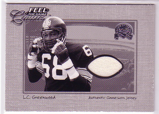 2000 Greats of the Game Feel The Game Classics #6 L.C. Greenwood Jersey