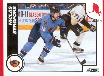 2010-11 Score #56 Niclas Bergfors