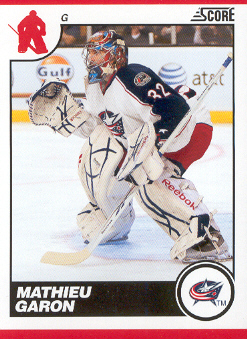2010-11 Score #170 Mathieu Garon