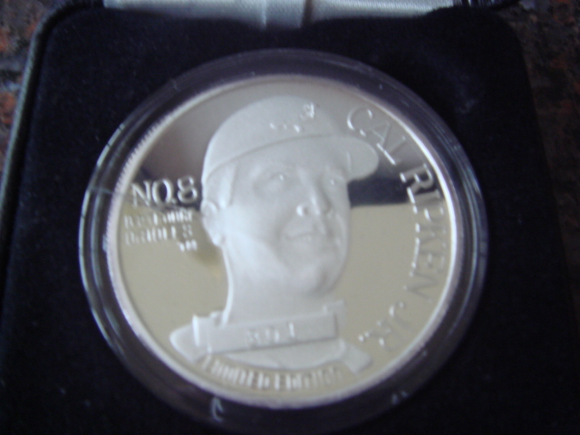 Cal Ripken Jr. One Troy Ounce .999 Silver coin